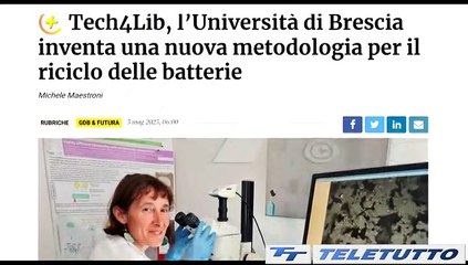 Video News - RICICLARE LITIO COL MICROONDE