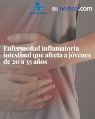 Enfermedad inflamatoria intestinal que afecta a jóvenes de 20 a 35 años