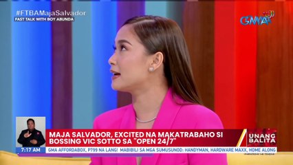Maja Salvador, excited na makatrabaho si Bossing Vic Sotto sa "Open 24/7" | UB