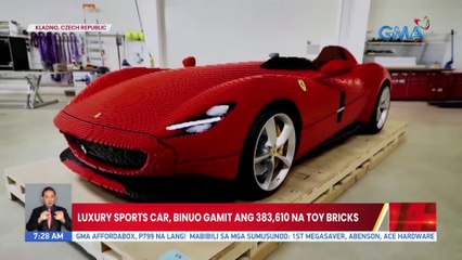 Luxury sports car, binuo gamit ang 383,610 na toy bricks | UB