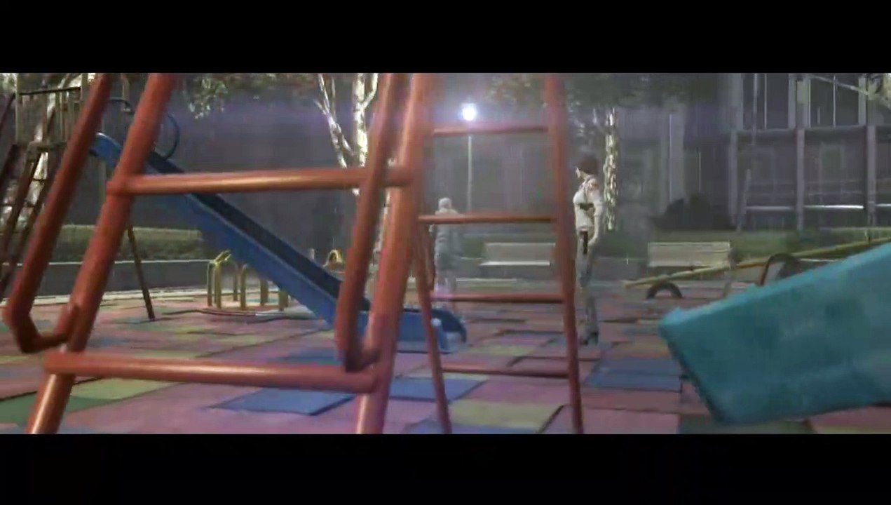 The scene through Kidman's perspective.