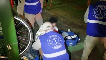 Goleiro fica ferido durante partida de futsal na quadra do Floresta