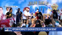 KPI & KompasTV Bagi-Bagi 'Set Top Box' Televisi pada Warga yang Ikut Jalan Sehat di CFD Makassar!