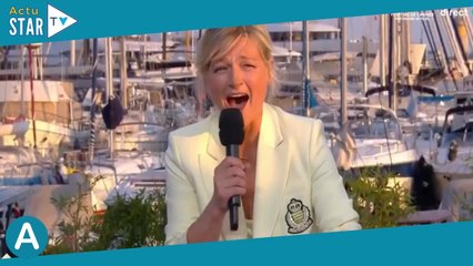Anne-Elisabeth Lemoine embrassée par Bertrand Chameroy en plein direct à Cannes et ce n'était "pas u