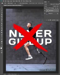 Create the outline text effect in Photoshop
