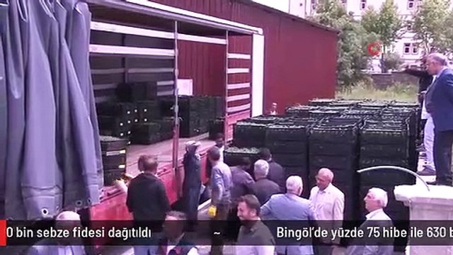 Bingöl'de yüzde 75 hibe ile 630 bin sebze fidesi dağıtıldı