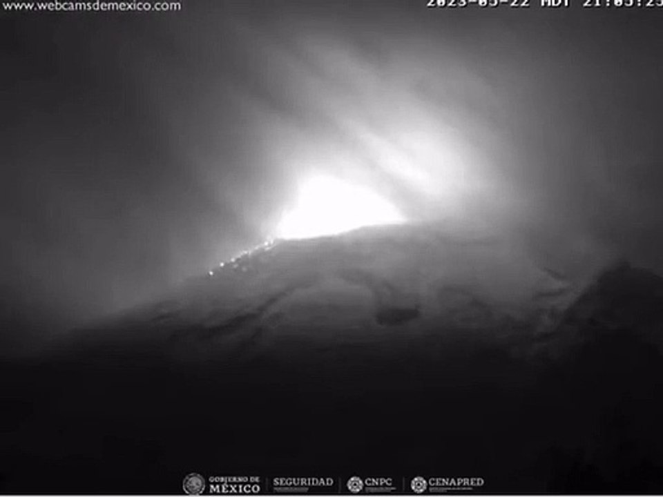 Aumenta actividad en el Popocatépetl
