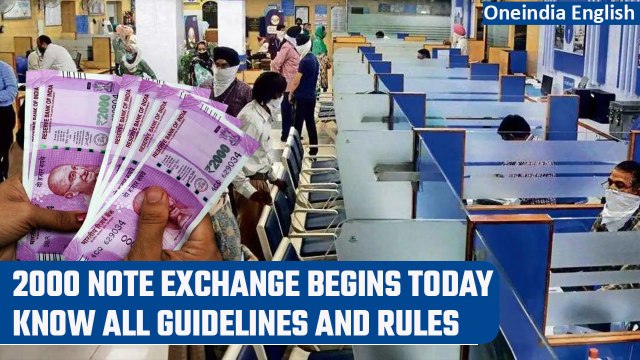 2000 rupee note exchange starts today, Know all about the rules and guidelines | Oneindia News