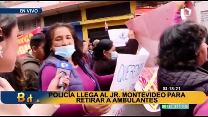La Victoria: comerciantes formales piden retirar a los vendedores ambulantes del jirón Montevideo