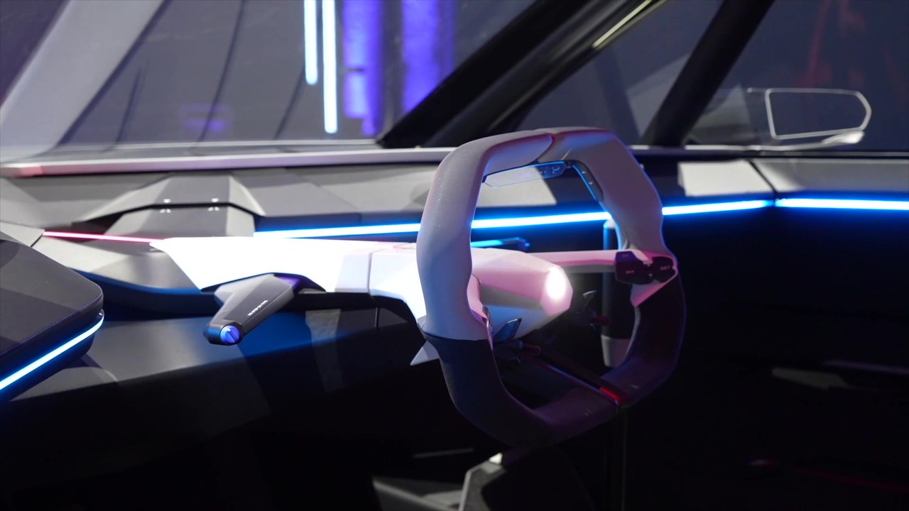 Alpine A290_β Show-car - Pfeilförmiger Instrumententräger unterstreicht Dynamik