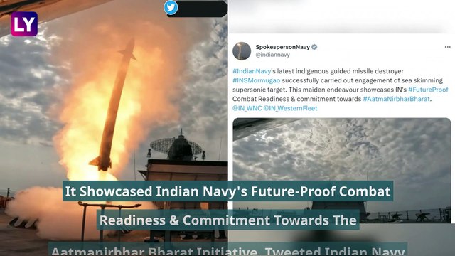 INS Mormugao: Indian Navy Guided Missile Destroyer Demonstrates Successful Engagement Against Sea-Skimming Supersonic Target