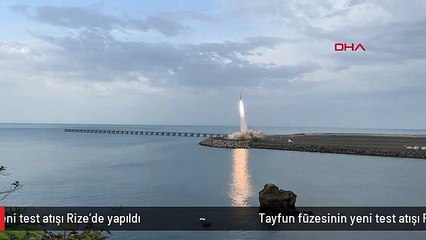 Tayfun füzesinin yeni test atışı Rize'de yapıldı