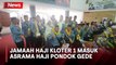 Antusias Ratusan Jamaah Kloter Pertama Masuk Asrama Haji Pondok Gede
