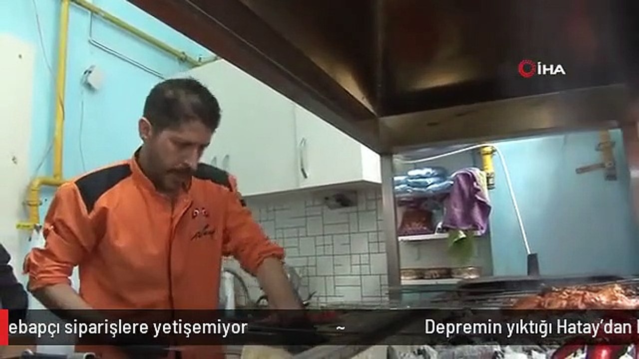 Depremin yıktığı Hatay'dan Eskişehir'e gelen kebapçı siparişlere yetişemiyor
