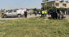 Zırhlı polis aracı ile kamyonet çarpıştı: 5’i polis, 6 kişi yaralandı