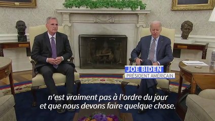 Dette américaine: le président Biden "optimiste" au début de sa réunion avec McCarthy