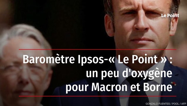 Baromètre Ipsos-« Le Point » : un peu d'oxygène pour Macron et Borne