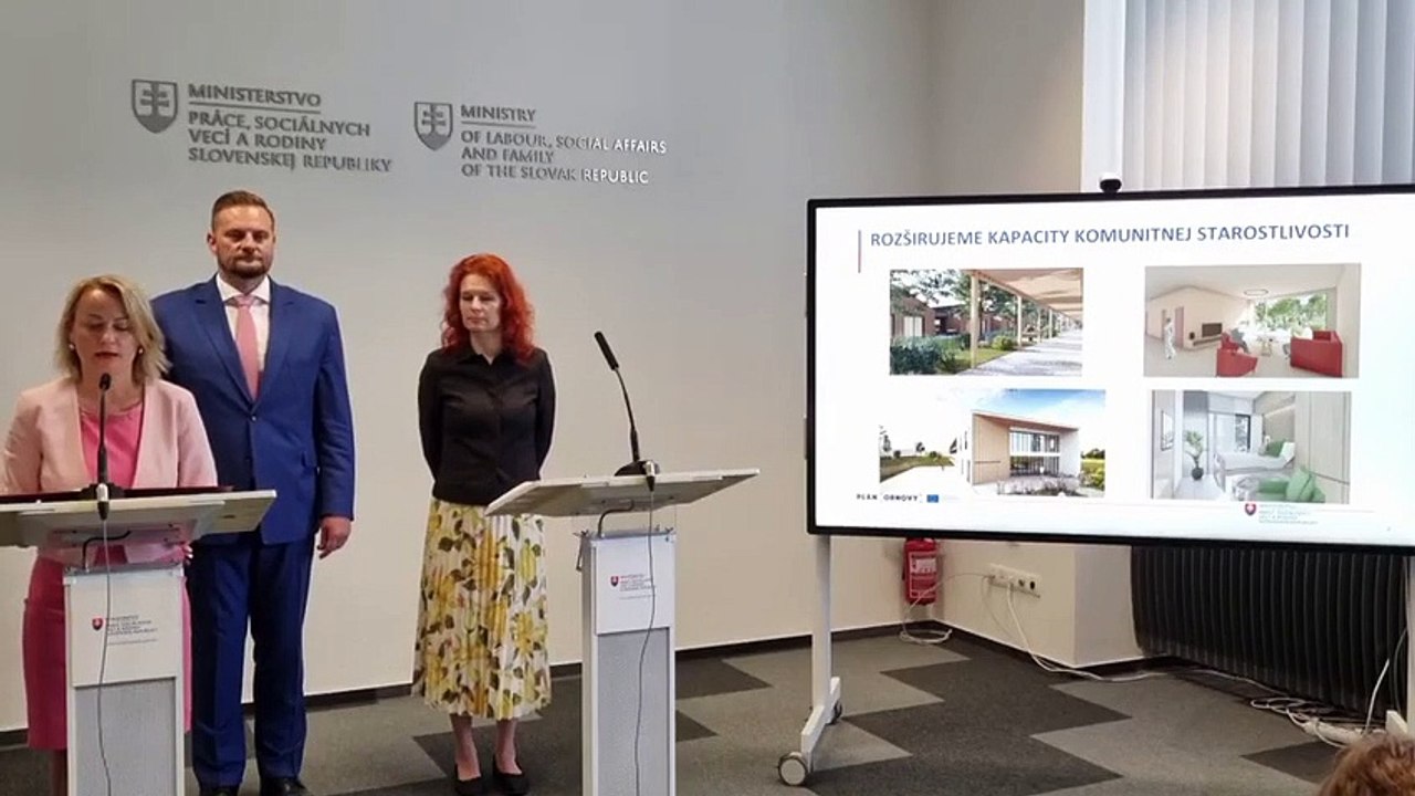 ZÁZNAM: MPSVR spúšťa výzvu pre financovanie rozšírenia kapacít komunitnej starostlivosti