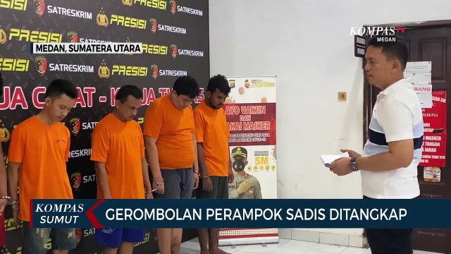 Polrestabes Medan Tangkap Gerombolan Perampok Sadis