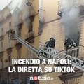 Incendio in una palazzina a Napoli: il salvataggio dei condomini è stato ripreso in diretta