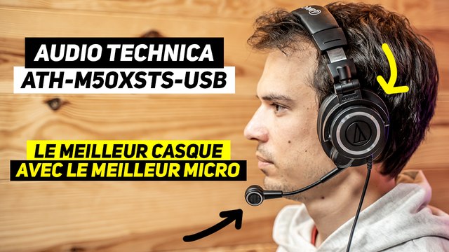 Enfin un CASQUE avec un BON MICRO ! TEST COMPLET du MICRO CASQUE audio-technica ATH-M50xSTS-USB