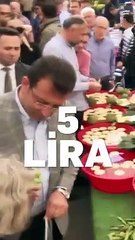 İmamoğlu 'montaj değil gerçek' diyerek paylaştı: 5 liraya 5 tane erik