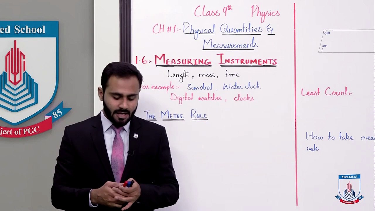 Class 9 - Physics - Chapter 1 - Measuring Instruments (The Metre Rule) - Lecture 6