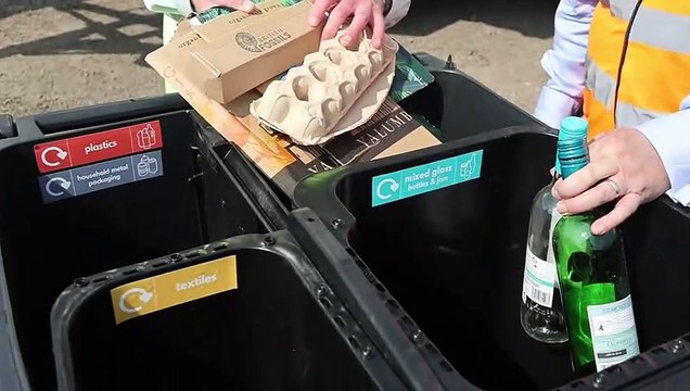 UK council is trialing new trailblazing bins featuring four different compartments - for all household waste and recycling