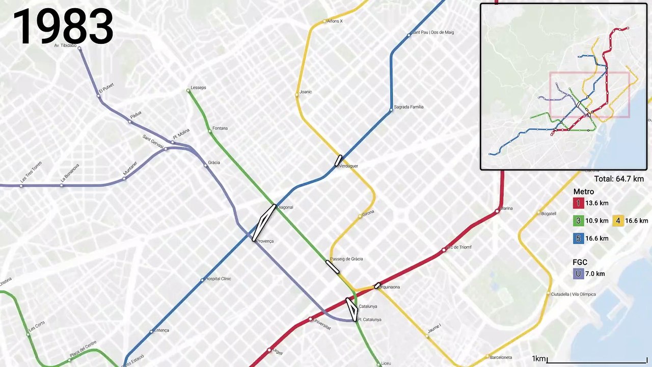 Evolution of the Barcelona Metro 1863-2050 (animation) - Vídeo Dailymotion
