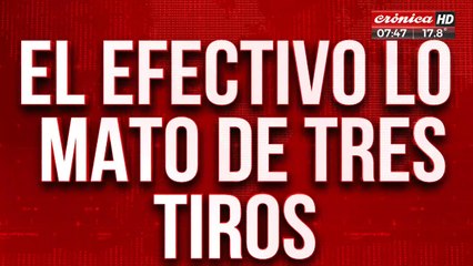 Policía mató de tres tiros a delincuente: está detenido