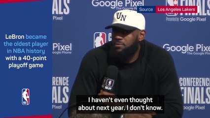 Will LeBron call it a day? 'The King' talks about his future