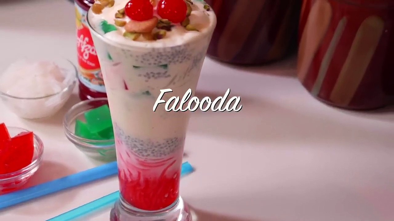 Falooda with Homemade Sev, Seviyan, Noodles ki Easy and Simple Recipe in Urdu Hindi - RKK