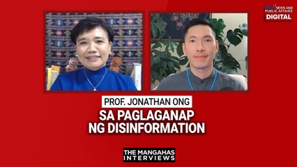 Prof. Jonathan Ong sa paglaganap ng disinformation | The Mangahas Interviews