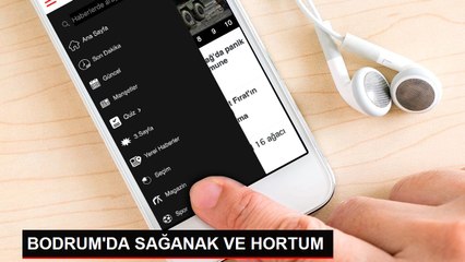 BODRUM'DA SAĞANAK VE HORTUM