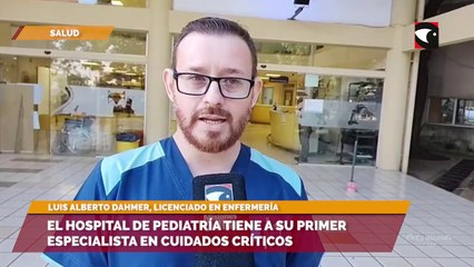 Luis Alberto Dahmer, manifestó su felicidad y orgullo por convertirse en el primer especialista en cuidados críticos de pediatría de la provincia