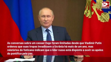 Papa Francisco pode intermediar cessar-fogo entre Rússia e a Ucrânia