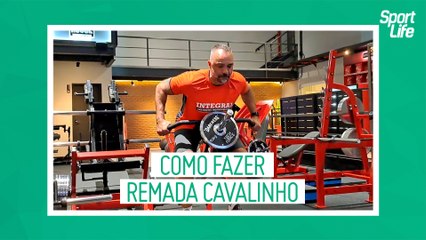 O que é e como fazer a remada cavalinho?