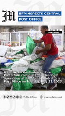 BFP conducts clearing operations at the Central Post Office