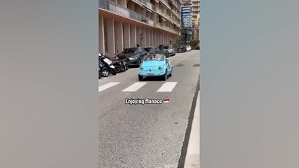 La novia de Joao Félix y Lando Norris por las calles de Mónaco