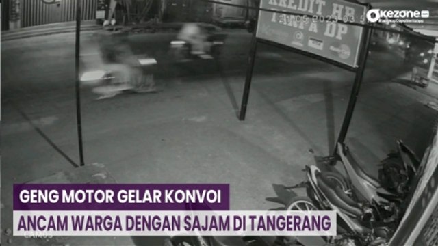 Geng Motor Gelar Konvoi dan Ancam Warga dengan Sajam di Tangerang