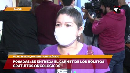 Vilma Rivero, paciente oncológica, resaltó la importancia de los boletos gratuitos oncológicos