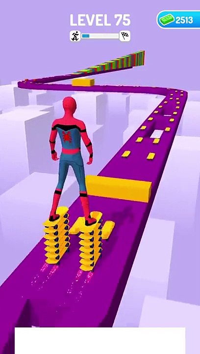 SPIDERMAN_SKATER_STACKER_GAMEPLAY_WALKTHROUGH_|_ANDROID,iOS_MOBILE_|_ALL_LEVELS_|_#SHORTS_GAMES