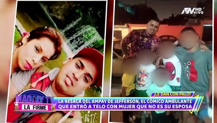 Canelita Amoretti sobre ampay con Jefferson Prince.
