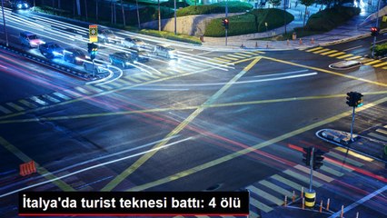 İtalya'da turist teknesi battı: 4 ölü