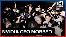 NVIDIA founder mobbed by fans