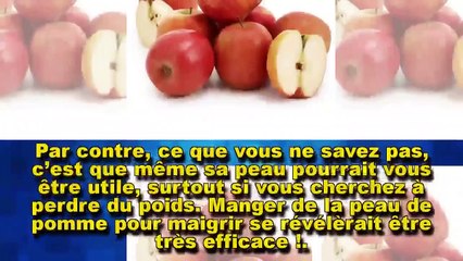 De la peau de pomme pour maigrir