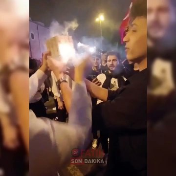 Havai fişekle seçim kutlamak isteyen AKP'liler ortalığı savaş alanına çevirdi