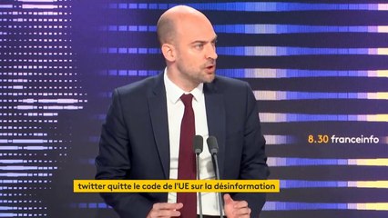 Le réseau social Twitter "sera banni" de l’Union Européenne en cas de non-respect de ses règles, déclare le ministre français délégué au numérique Jean-Noël Barrot - VIDEO