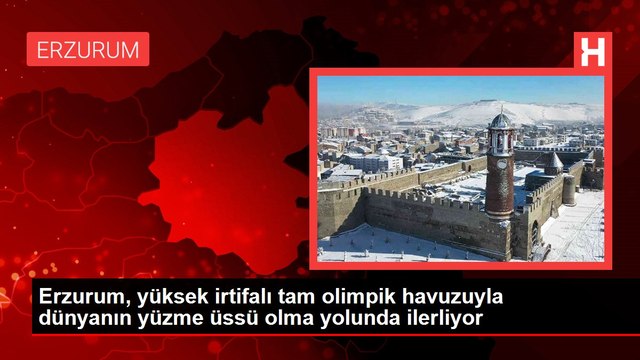 Erzurum, yüksek irtifalı tam olimpik havuzuyla dünyanın yüzme üssü olma yolunda ilerliyor