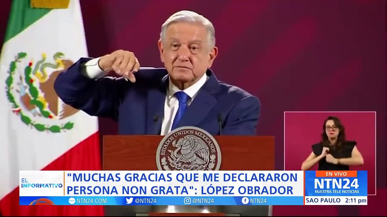 AMLO celebró ser declarado persona ‘non grata’ por el Congreso de Perú: “Es un timbre de Orgullo”